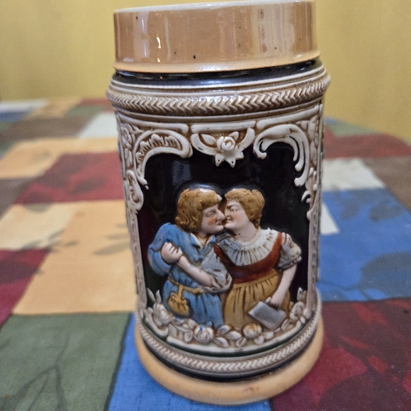 GERMAN BEER STEIN MADE IN GERMANY 8"TALL - Picture 1 of 6